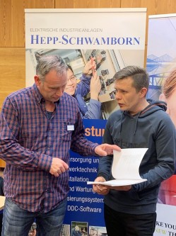 Hepp-Schwamborn_Firmenmesse am Berufskolleg 2019